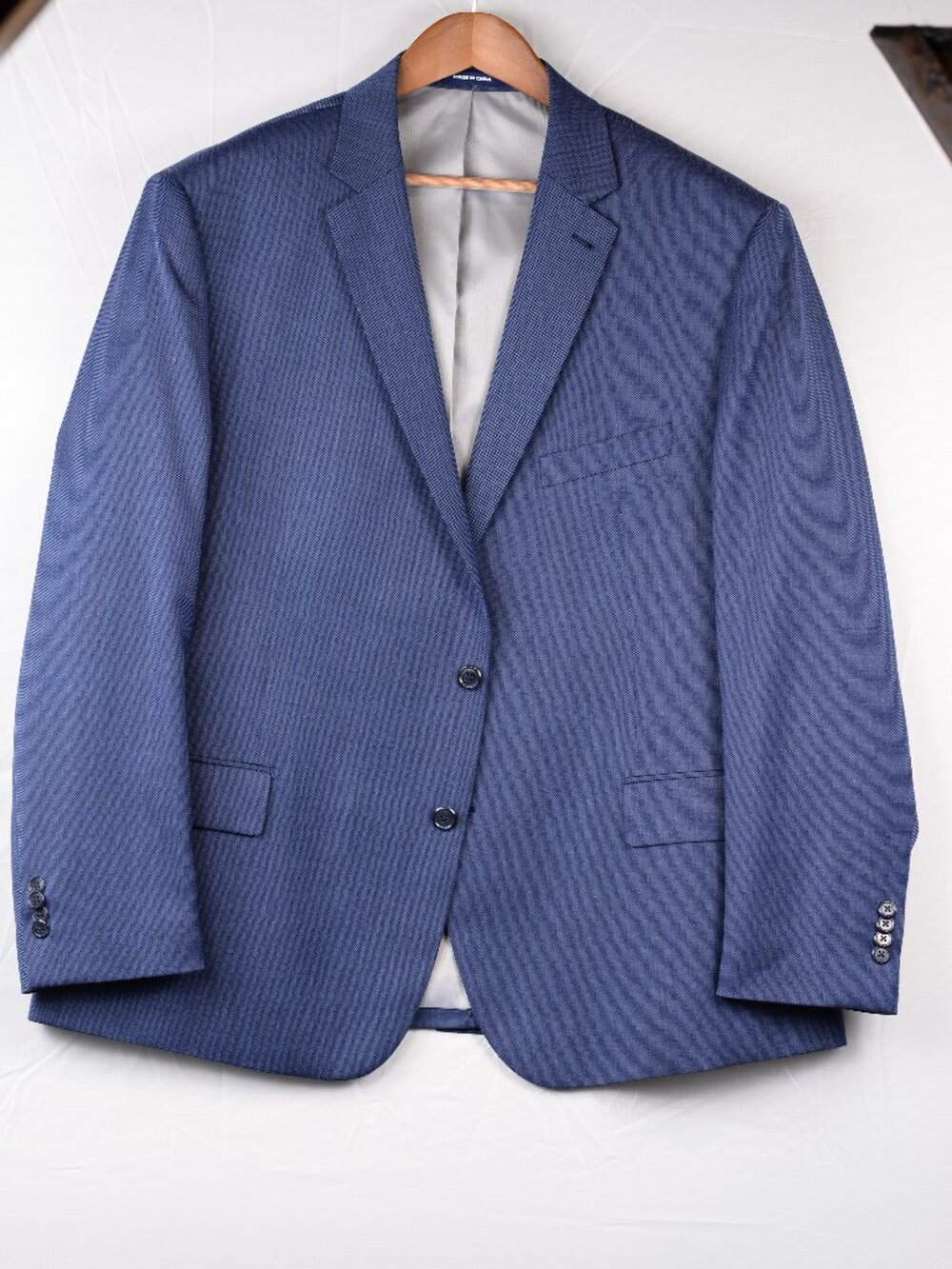 Paul Fredrick Wool Blend Travel Suit Navy 48R / 38W